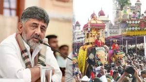ಚಾಮುಂಡಿ ಕೃಪೆ ರಾಜ್ಯದ ಮೇಲಿರಲಿ, ರಾಜ್ಯದ ಜನರ ಕೃಪೆ ನಮ್ಮ ಸರ್ಕಾರದ ಮೇಲಿರಲಿ, ದಸರಾ ವೇದಿಕೆಯಲ್ಲಿ ಡಿಕೆ ಶಿವಕುಮಾರ್ ಮನವಿ